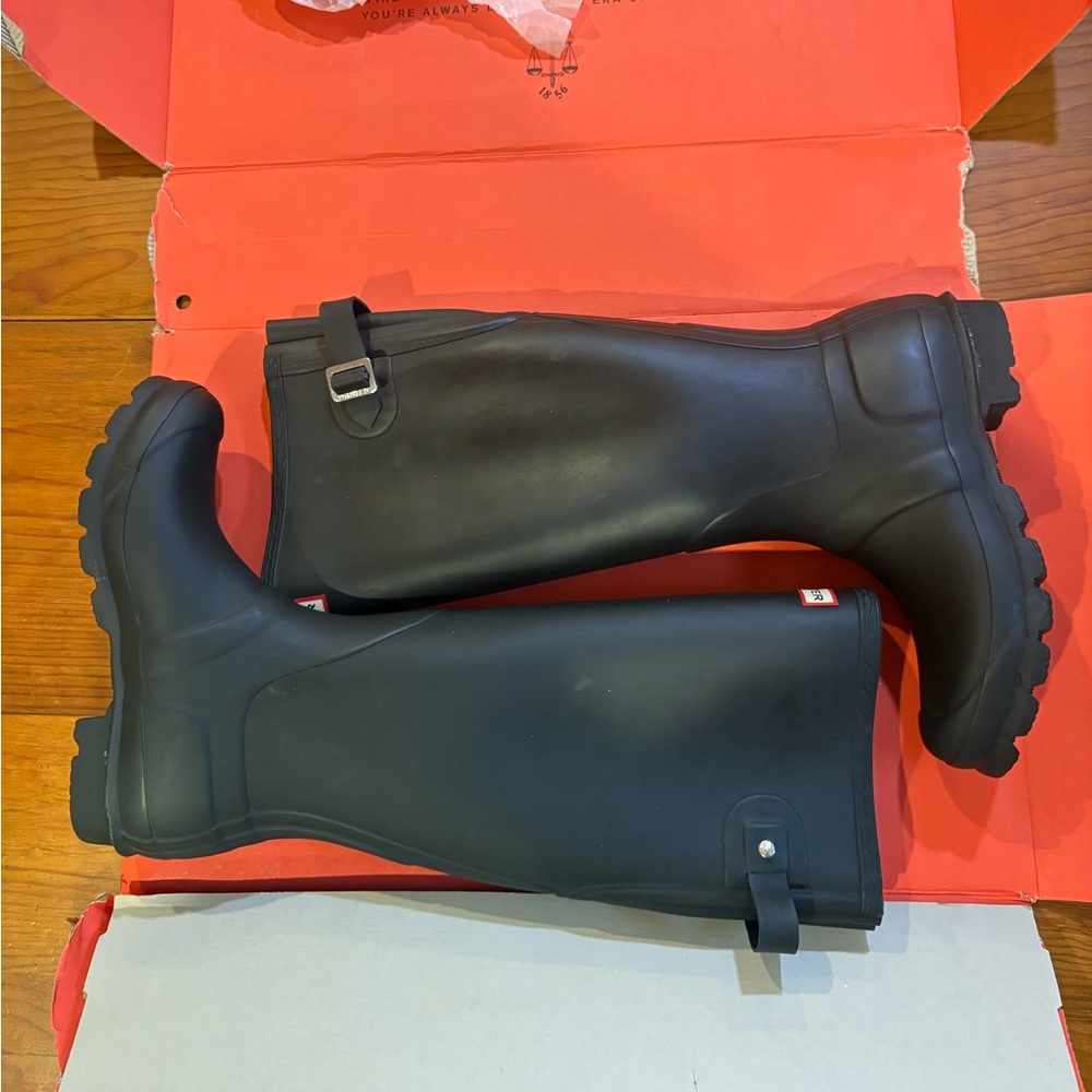 HUNTER Original Back Adjust women’s size 6 black tall